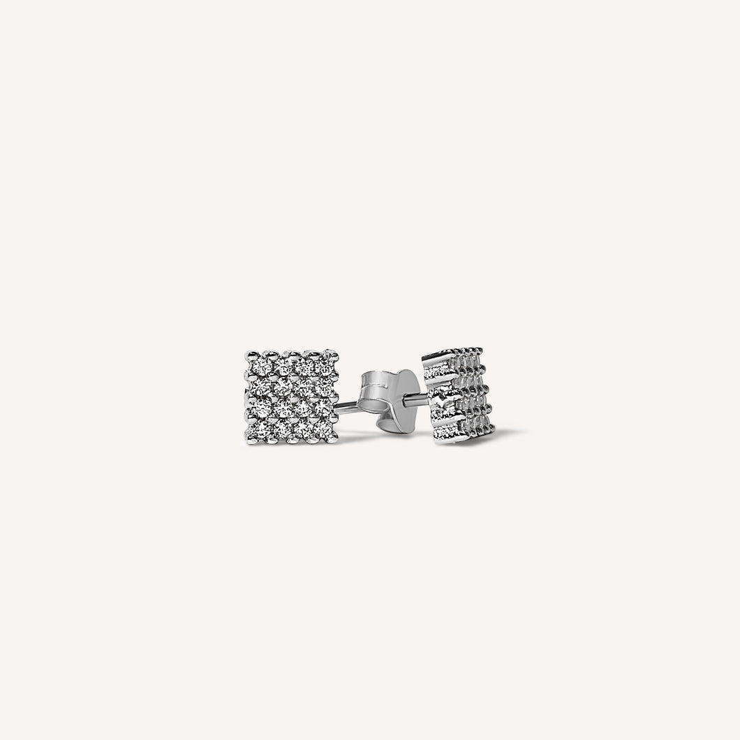 Square Diamond Earrings