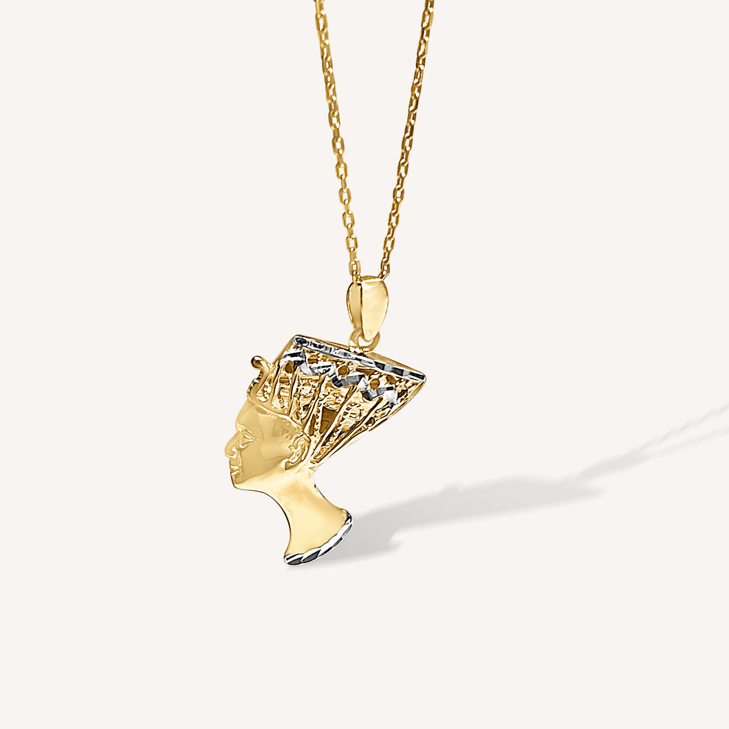 Nefertiti Gold Pendant