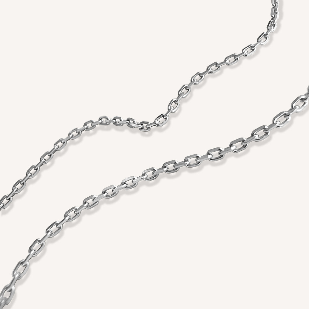 Hex White Gold Necklace