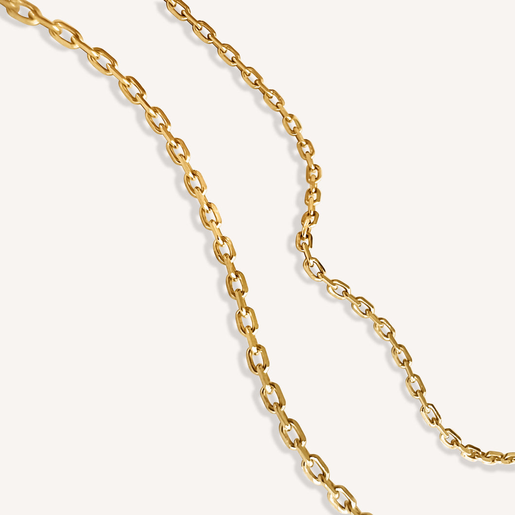 Hex Yellow Gold Necklace