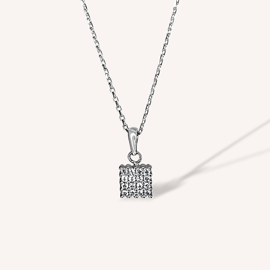 Square Diamond Pendant